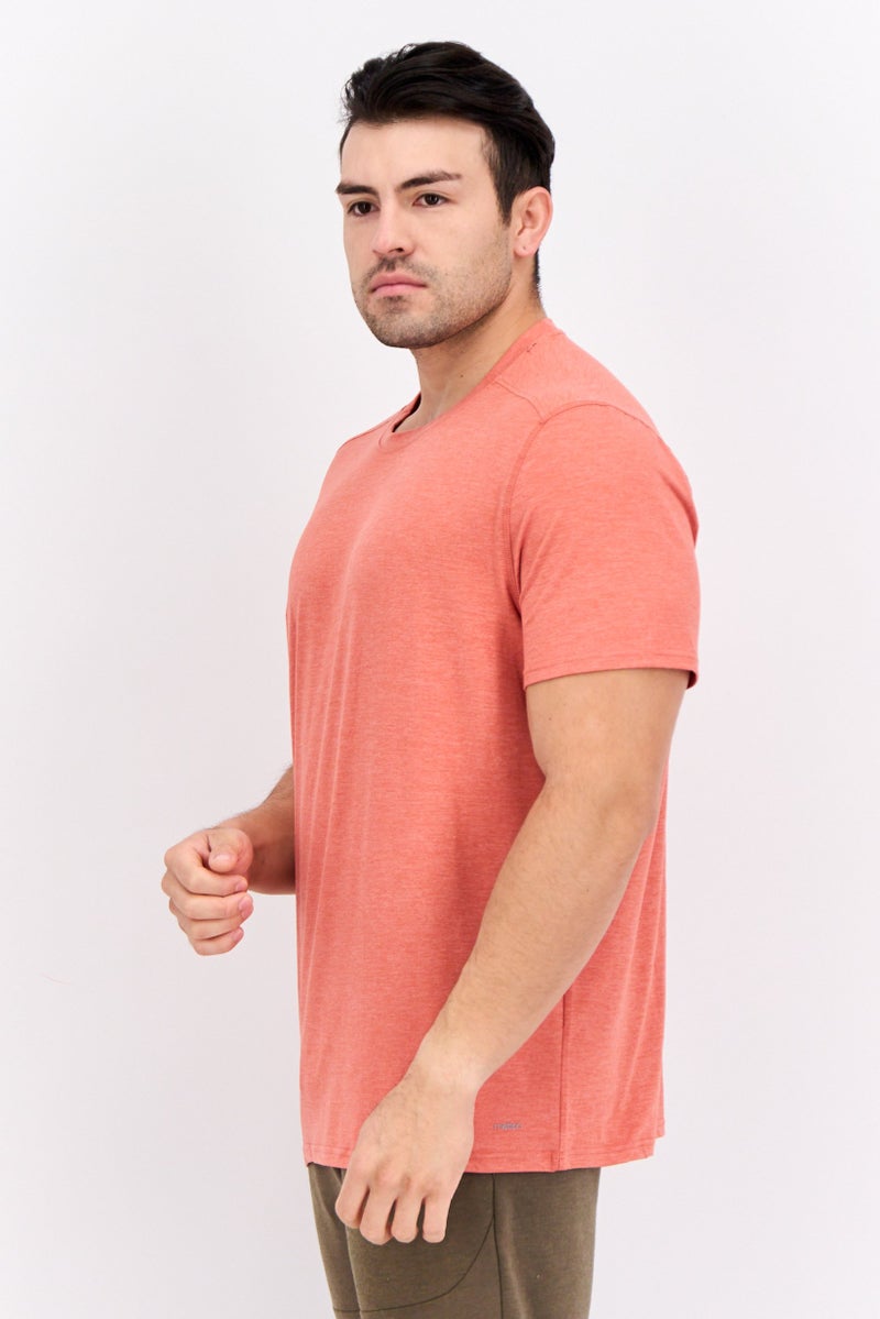MOTION Men Sportswear Fit Short Sleeves Outdoor T-Shirt, Miner Red - Image 2